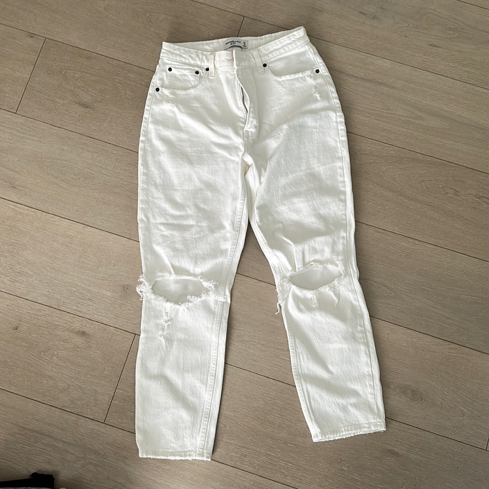 White Abercrombie Jeans